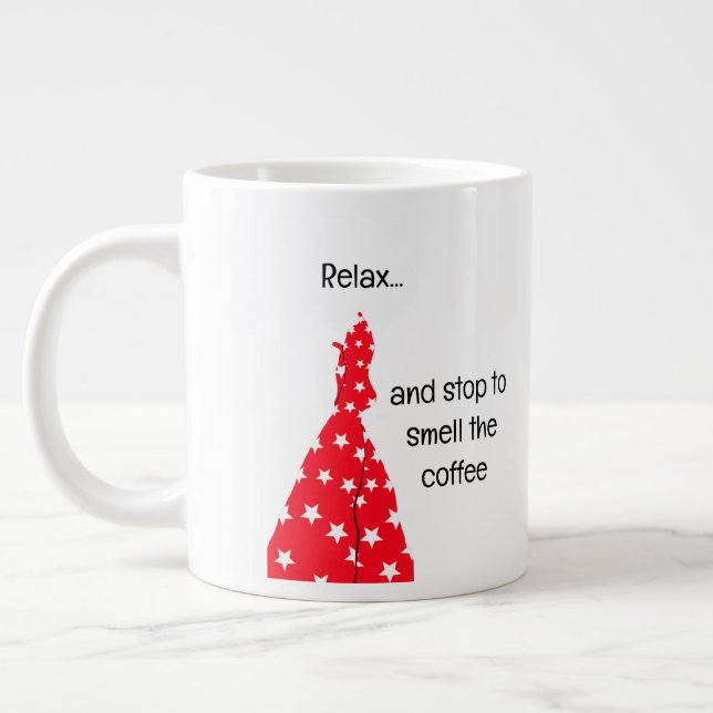 Caneca De Café Grande Caneca Relaxar Parar para Cheirar o Café (Esquerda)