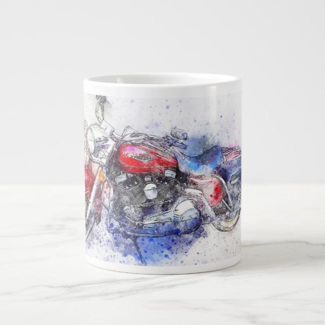 Caneca De Café Grande Canhão de Especialidades em Motocicletas (Frente)