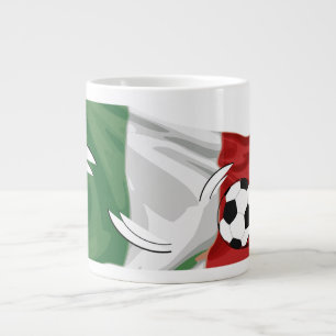 Caneca De Café Grande Canhão de Futebol Italiano