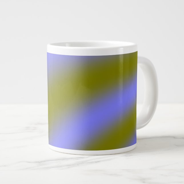 Caneca De Café Grande Canhão de Nuvens Fluorescente (Frente Esquerda)