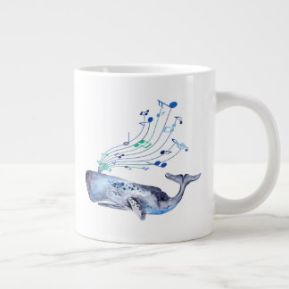 Caneca De Café Grande Cantando Baleia Azul Musical