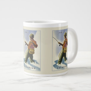 Caneca De Café Grande Canutas de Poster de Viagens vintage de do Colora