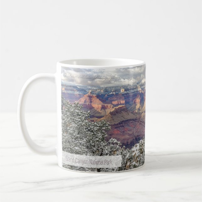 Caneca De Café Grande Canyon Salmo 75:1 KJV (Esquerda)