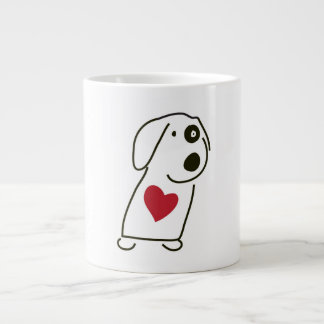 Caneca De Café Grande Cão Amor - Coffee Mug