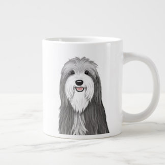 Caneca De Café Grande Cão Cartoon Collie | Pet Lover bonito