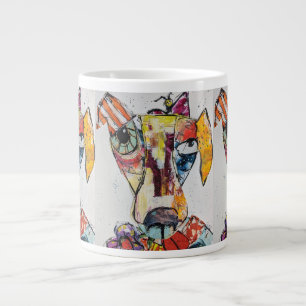 Caneca De Café Grande Cão de Muitas Cores