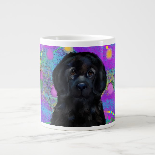 Caneca De Café Grande Cão Terra Nova (Frente)