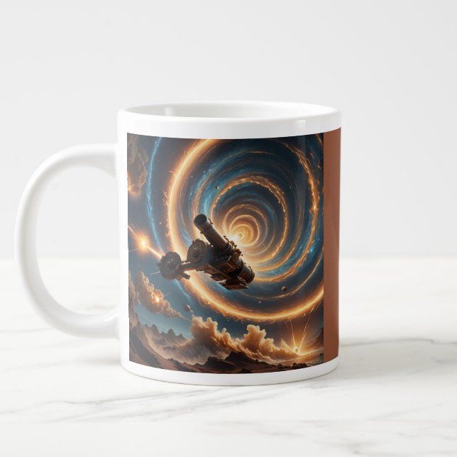 Caneca De Café Grande Caos Cannon Cósmico (Esquerda)