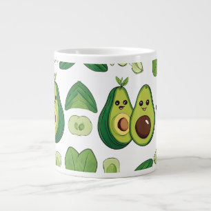 Caneca De Café Grande Capa de telefone de Casal Avocado Funny Kawaii F