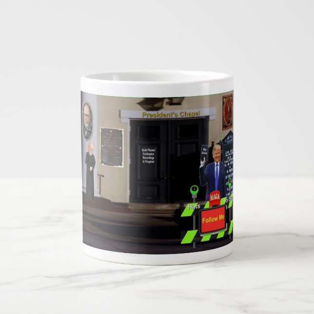 Caneca De Café Grande capela do presidente DC (Frente)