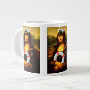 Caneca De Café Grande Capitão do mar Mona Lisa
