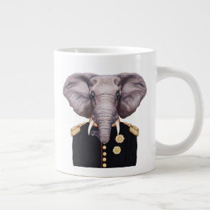 Caneca De Café Grande Capitão Elefante