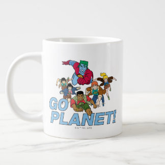 Caneca De Café Grande Capitão Planeta e os Planeteiros.