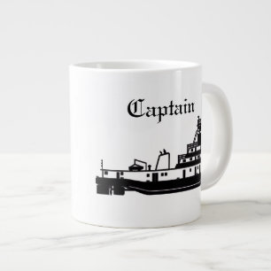 Caneca De Café Grande Capitão Towboat