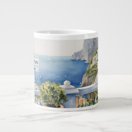 Caneca De Café Grande Capri Coastline Coffee Mug
