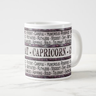 CANECA DE CAFÉ GRANDE CAPRICORN - BOCA - CAFÉ/SOPA/JUMBO MUG - TEXTO