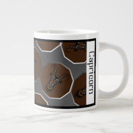 Caneca De Café Grande Capricórnio Zodiac - Mug Grande Personalizável