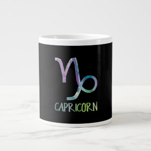 Caneca De Café Grande Capricórnio Zodíaco Símbolo Astrologia Marinha