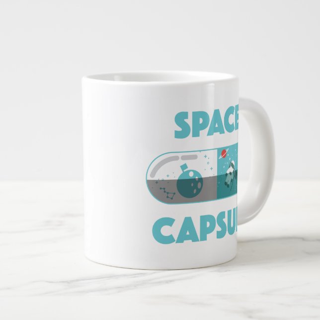 Caneca De Café Grande Cápsula espacial (Frente Esquerda)