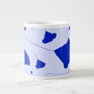 Caneca De Café Grande Cápsulas azuis-do-Himalaia-negros