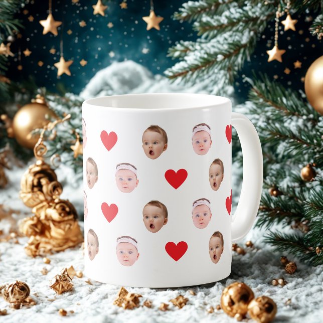 Caneca De Café Grande Cara Mug, Foto Personalizada, Presente De Bebê (Criador carregado)
