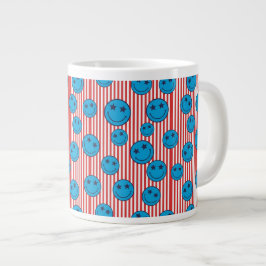 Caneca De Café Grande Cara Sorridente Patriota Retro
