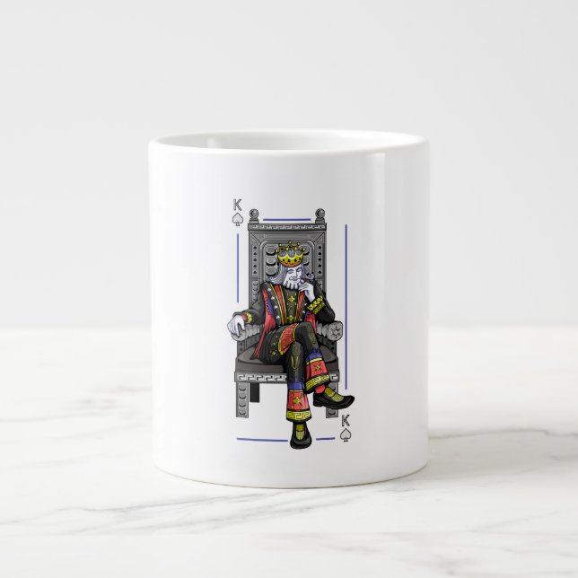 Caneca De Café Grande Card King (Frente)