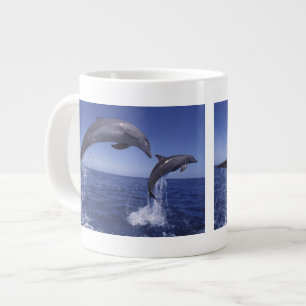 Caneca De Café Grande Caribenho, golfinhos-nariz-de-garrafa