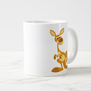 Caneca De Café Grande Caricatura Bestial Kangaroo Jumbo Mug