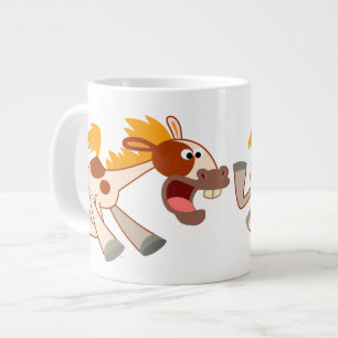Caneca De Café Grande Caricatura Livremente Pinto Horse Jumbo Mug
