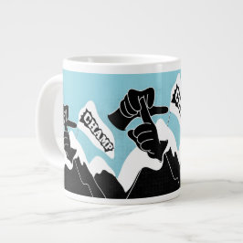 Caneca De Café Grande Carimbo - Design ASL