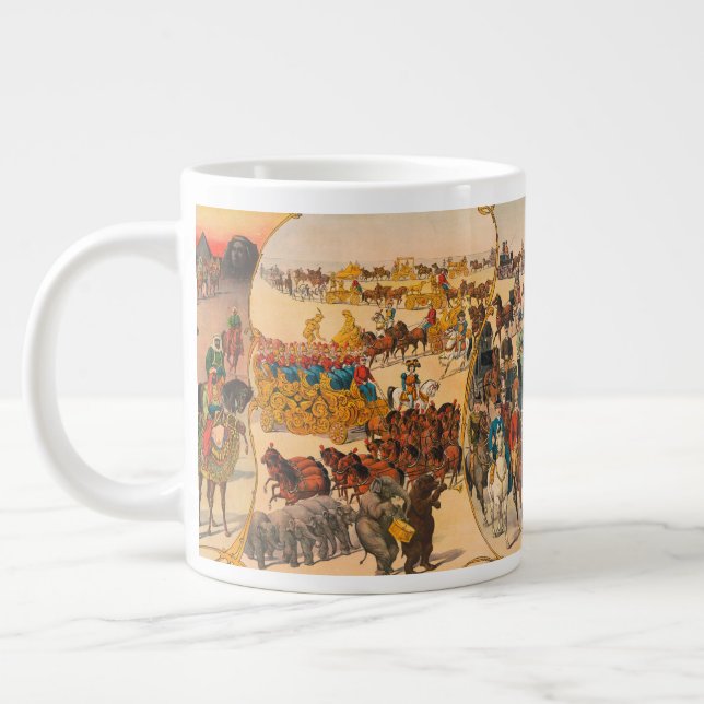 Caneca De Café Grande Carnaval da Rua Ringling Brothers e Grande Desfile (Esquerda)
