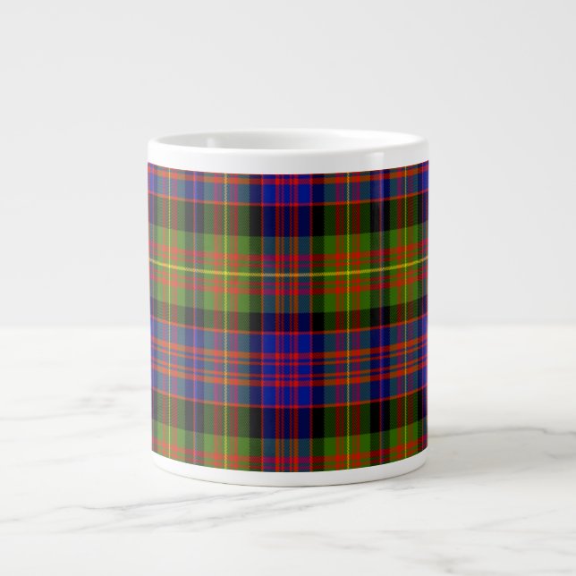 Caneca De Café Grande Carnegie Scottish Tartan (Frente)