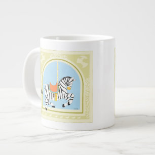 Caneca De Café Grande Carousel Zebra por June Erica Vess