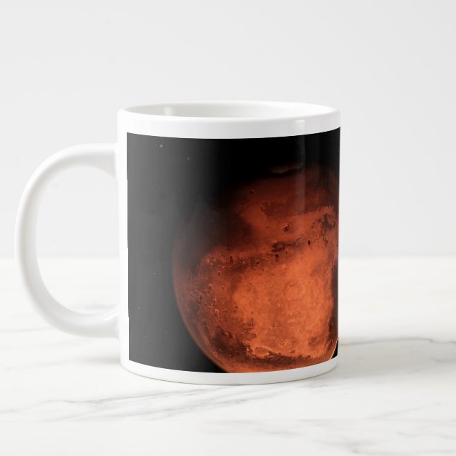 Caneca De Café Grande Carregando Espacial A Rover Perseverante (Esquerda)