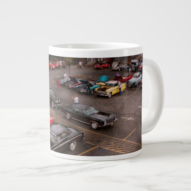 Caneca De Café Grande Carro - Carro antigo (Frente Esquerda)