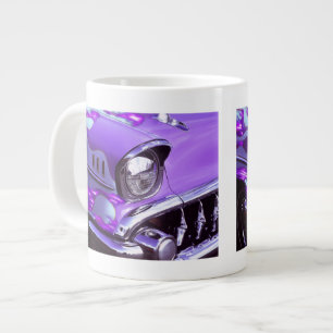 Caneca De Café Grande Carro clássico: Chevrolet com capuz flamejante