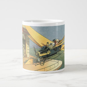 Caneca De Café Grande Carro conversível Steampunk de ficção científica v