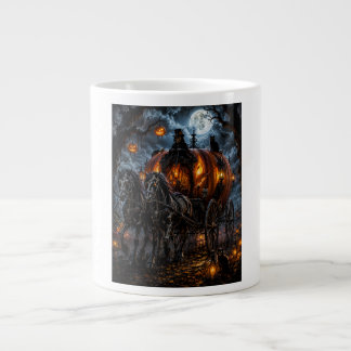 Caneca De Café Grande Carruagem Abóbora da Meia-Noite – Passeio Assustad