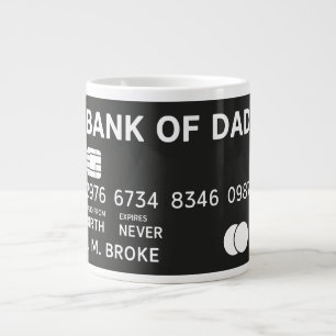 Caneca De Café Grande Cartão Bancário do Papai