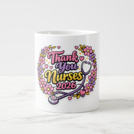 Caneca De Café Grande Cartão de Boas Festas para Enfermeiros 2026
