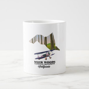 Caneca De Café Grande Cartaz de viagem do mapa do Monumento Nacional Mui