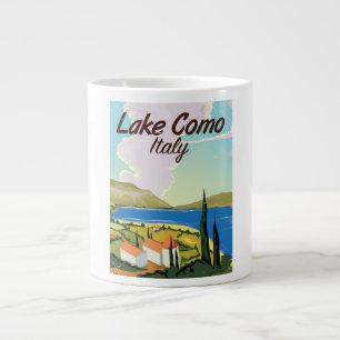 Caneca De Café Grande Cartaz de viagem Lago de Como Itália