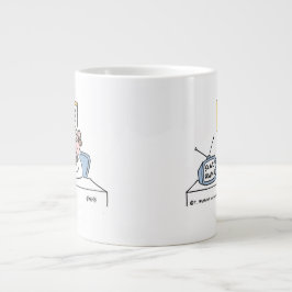 Caneca De Café Grande Cartografia de Cirurgiões Plásticos ou Cosméticos