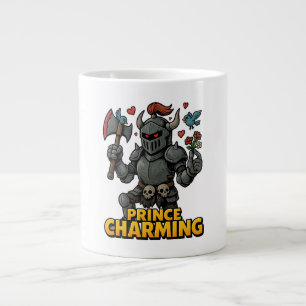 Caneca De Café Grande Cartoon Cartoon Knight - "Preço encantador