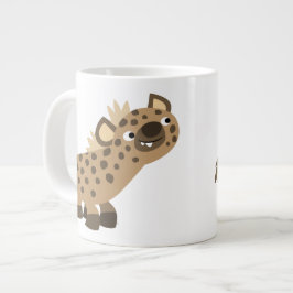 Caneca De Café Grande Cartoon Curioso Hyena Jumbo Mug
