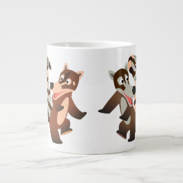 Caneca De Café Grande Cartoon de Dança Cóta Coatimundis
