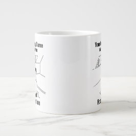 Caneca De Café Grande Cartoon de isolamento do telhado para personalizar