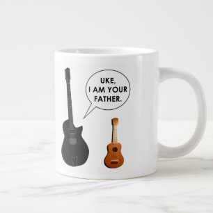 Caneca De Café Grande Cartoon de Músico Engraçado