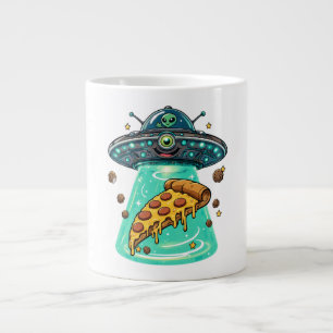 Caneca De Café Grande Cartoon engraçado de OVNI de alienígena fofo levan